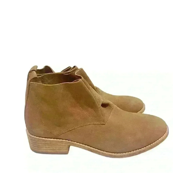 Eileen Fisher Women’s Tan Leather Pull On Ankle Boots Booties Shoes Size 10 - Picture 4 of 11